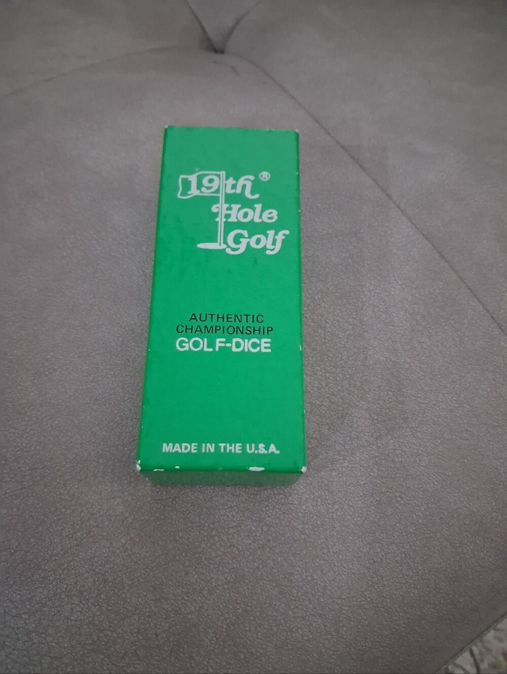 Vintage 1981 19th Hole PGA Approved Golf Dice Game With Instuctions